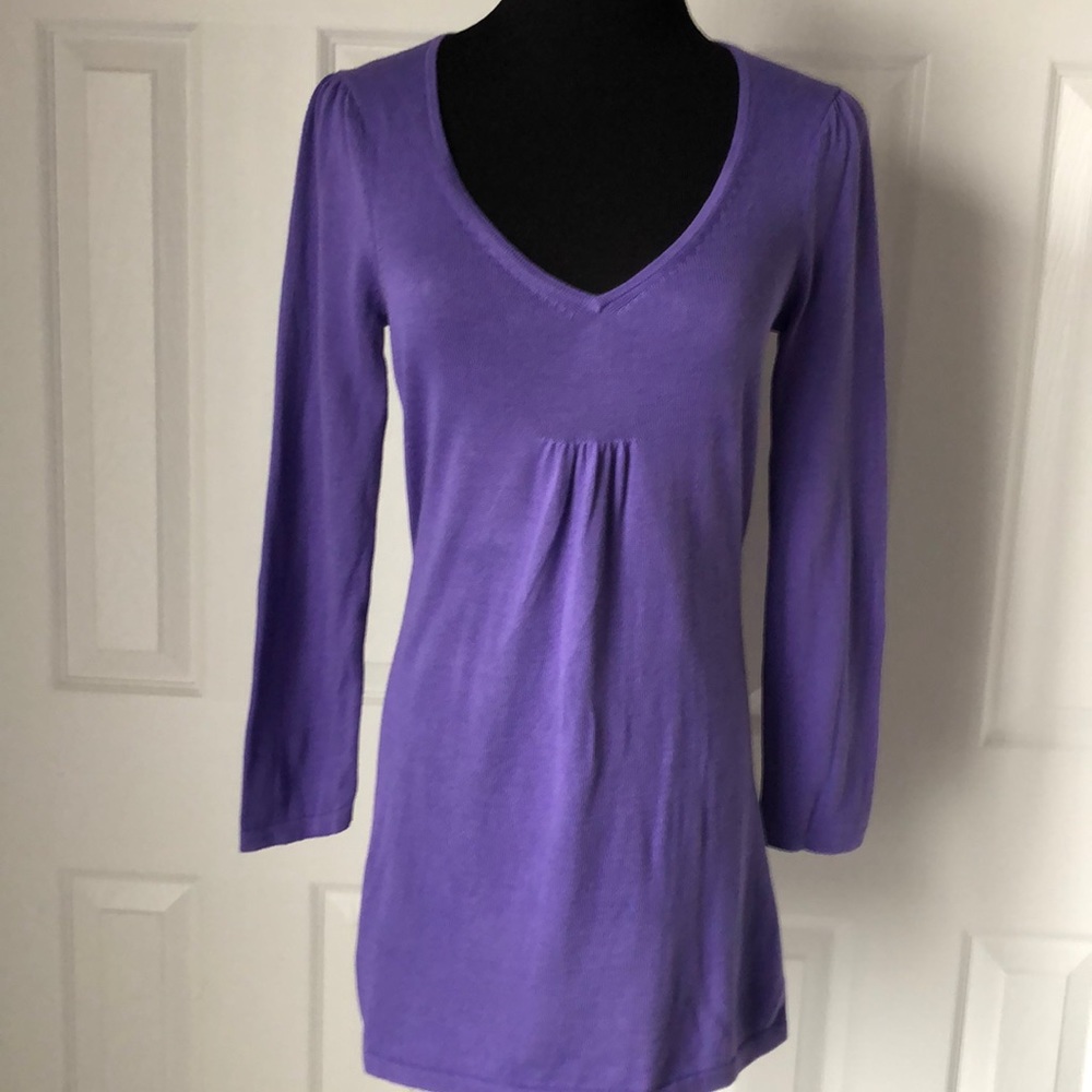 Banana Republic Lavender V-Neck Sweater - Size S